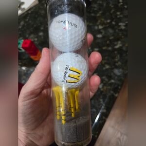 Vintage McDonald's Golden Arches Top Flite Golf ball and Marker Set